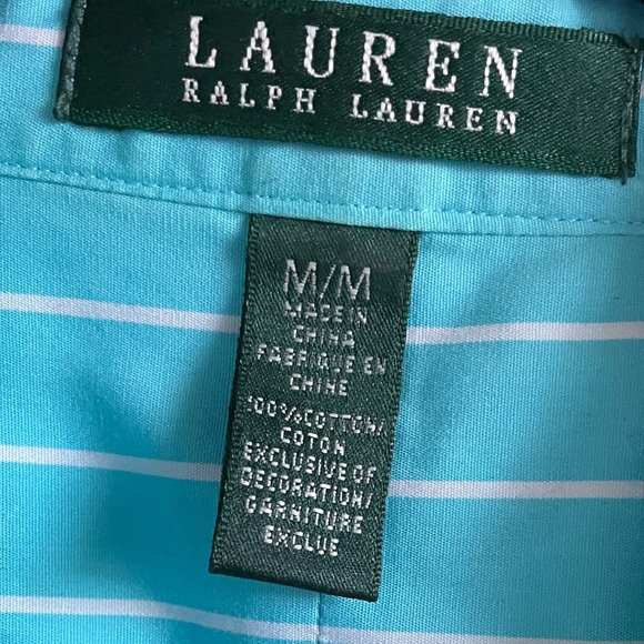 Ralph Lauren 3/4 Sleeve Button Down Top - Picture 4 of 9